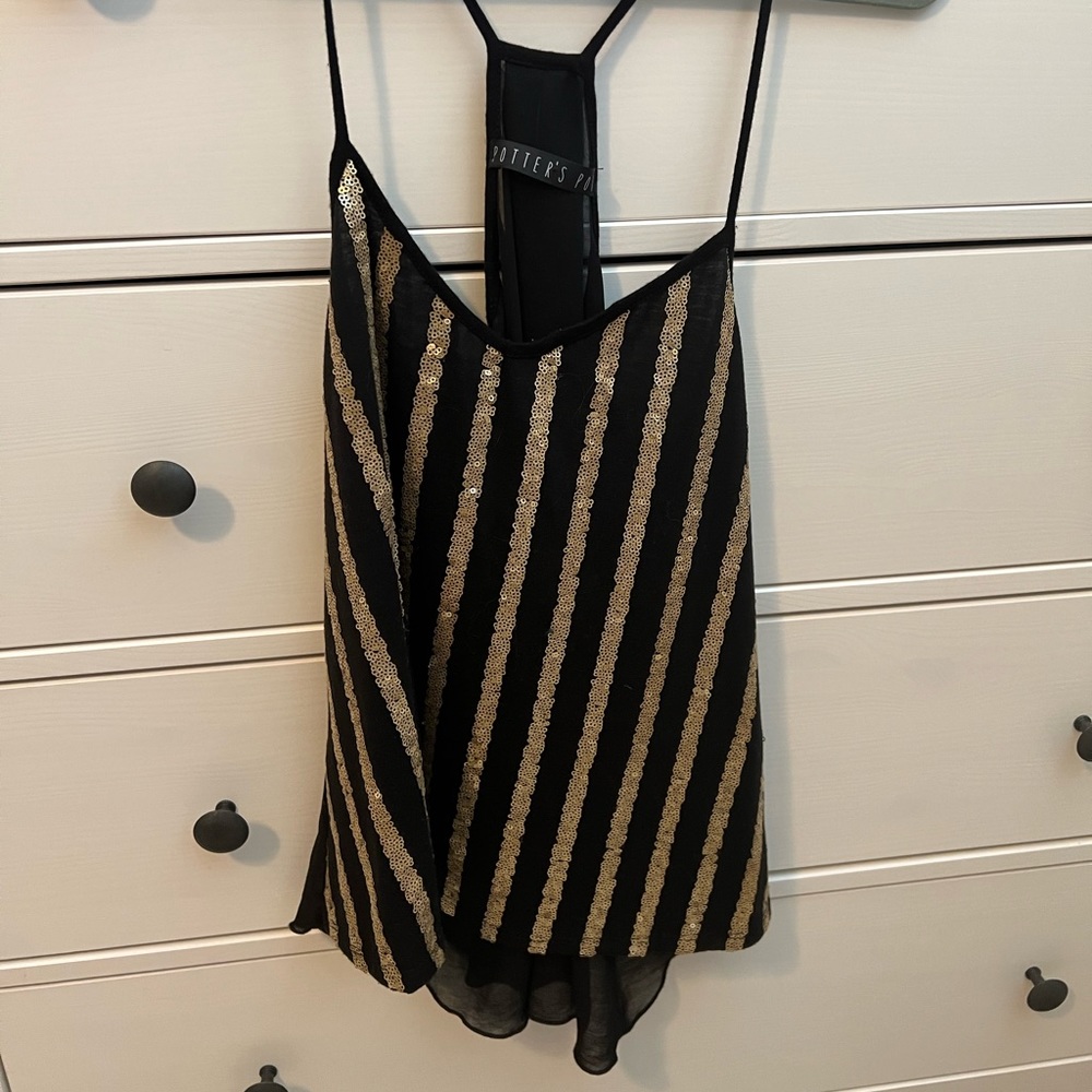 Potter’s pot racer back tank top